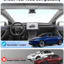 Zanch Upgraded Tesla Model Y Juniper Sunshade Roof [Snap-On, Damage-Free Install] Heat Insulation Custom Fit Glass Roof Sun Shade for Model Y Juniper Accessories 2025-2026, Gray