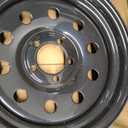 Black 15x6 Trailer Rim Wheel 5 Lug Holes On 4.5 5x4.5 15 inch 15 X 5 x 4.5 Bolt Circle Steel Equipment Trailer Rim Wheel