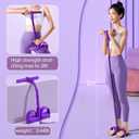 6-Tube Pedal Puller Resistance Rope,Foot Pedal Resistance Band,Yoga Elastic Exercise Bands, for Women Jump Fitness, Abdomen/Arm Weight/Waist/Leg Stretching Slimming Training