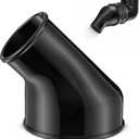 Enhon Angled Reducer 4" to 2-1/2", Dust Collector Reducer Compatible with R4520 R4512, 45-Degree Elbow, Attach Woodworking Dust Chute to Vacuum Hose