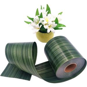 Green Ti Leaf Ribbon 4" x 50 Yard Poly Floral Craft Decoration Satin Waterproof Ribbon for Indoor Outdoor Wrap Florist, Holiday Decorating, Wedding Bouquet, Art Crafts etc  Green Ti Leaf Ribbon 4" x 50 Yard Poly Floral Craft Decoration Satin Waterproof Ribbon for Indoor Outdoor Wrap Florist, Holiday Decorating, Wedding Bouquet, Art Crafts etc