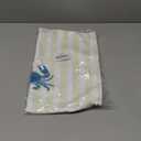 YTRGI Green Striped Beach Crabs Hand Towels, Crab Lover Gifts for Women, Coastal Crab Bathroom Decor Dish Tea Kitchen Towels, 16x24 Inch