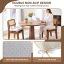 BETU Chair Cushions for Dining Chairs,3.5" Thick Kitchen Table Chair Pads with Ties,Non Slip Backing and Covers,Seat Cushion for Dining Room,Bar,Patio Chairs,18"X18"X3.5"
