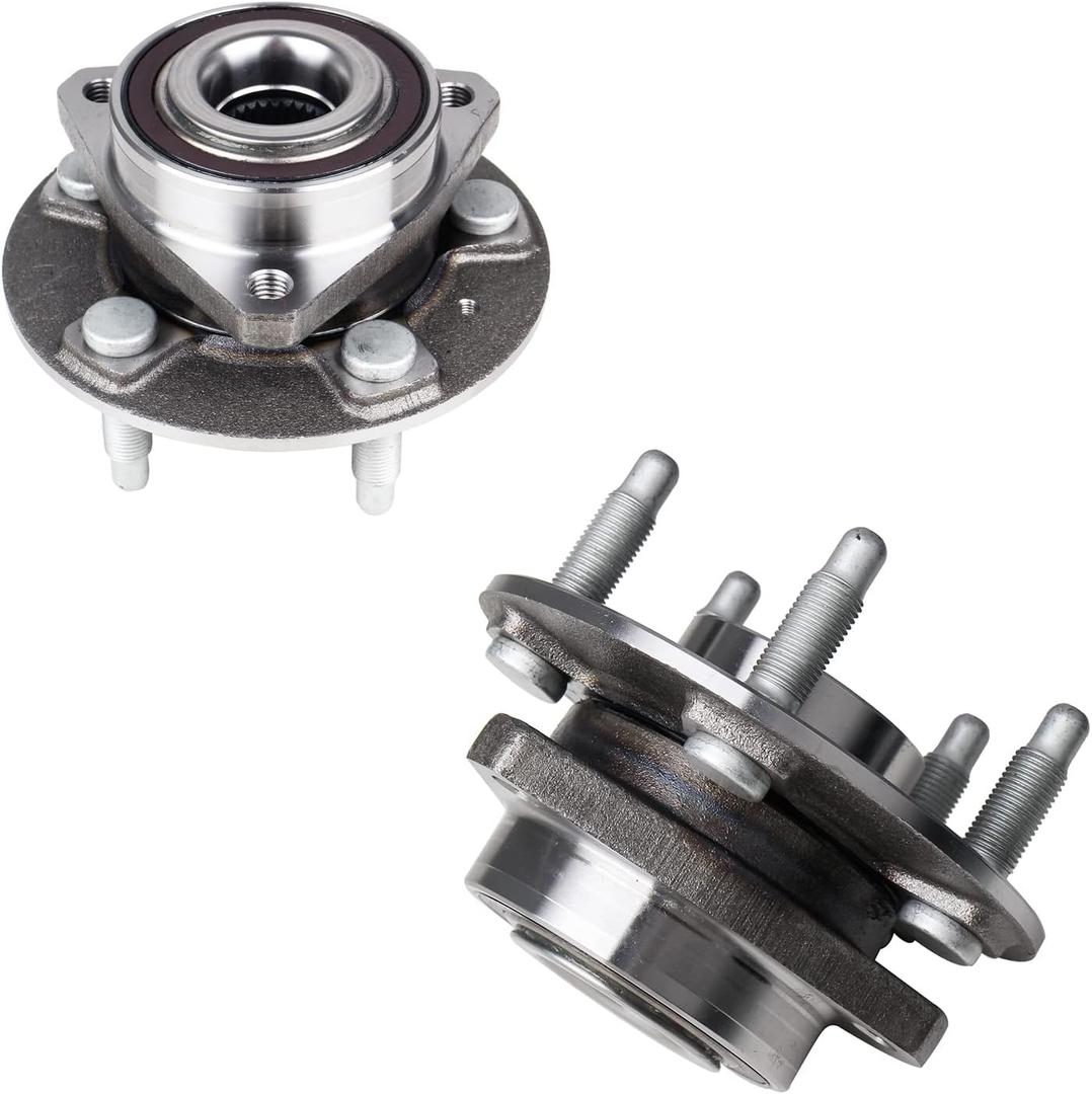 KUSATEC 513288 Front/Rear Wheel Bearing and Hub Assembly 2pcs Compatible with for Chevy Impala Malibu Equinox, GMC Terrain 2010-2017, for Buick Allure LaCrosse Regal, Saab 9-5 2010 2011, 5 Lug w/ABS