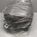 ZICOTO Beautiful Boucle Pouf Ottoman and Foot Rest - Elevate Your Living Room Decor with Lightweight Comfort and Charm - A Round Modern Foam Filled Foot Stool Perfect to Rest Your Feet, Dark Grey