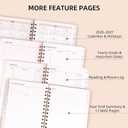 2 x 2026 Planner - Weekly and Monthly Planner, January 2026 - December 2026, Hardcover, 2026 Calendar Planner Book with Tabs, Aesthetic, Perfect for Office Home School Supplies (Pink, A5 (Jan 2026-Dec 2026))