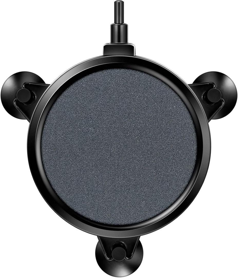 VIVOSUN Air Stone Disc 4 x 4 Inch with Shell and Sucker for Aquarium, Fish Tank and Hydroponics Air Pump