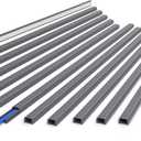 ZhiYo 204in Cord Covers for Wires on Wall, One Small Cord Hider Wall, Self-Adhesive TV Cable Hider, Paintable Wire Covers for Cords, Grey Cable Management Raceway Kit, 12x L17in W0.5in H0.3in