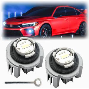 NSLUMO L1B LED Front Fog Light Bulbs for 2020+ Hon'da Civic Accord CR-V Ridgeline Acura Integra Super Bright 9000LM 6500K Xenon White Canbus Led Fog Driving Lamp Bulb Assembly