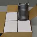 Lichamp LED Camping Lantern, 4 Pack Battery Powered Flashlight for Power Outages, Portable Collapsible Hanging Light Essential for Home, Outdoor, Emergency Lamp Survival Kit Gear for Hurricane, Gray