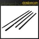 Dasbecan 4Pcs Front & Rear Weatherstrip Window Molding Trim Seal Belt Compatible with Honda Odyssey 2009-2014 Replace 72450-SLE-003 72410-SLE-003
