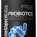 Adult Probiotics & Prebiotics 50B CFU, for Gut Health, 60-day supply, BB: October 22, 2028