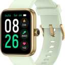 Smart Watch, Fitness Tracker, Heart Rate Monitor, Blood Oxygen, Sleep Tracking Fitness Watch 5ATM Waterproof Smartwatch for Men Women Pedometer Compatible with Android iOS (45mm, Light Green)