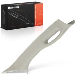 A-Premium A Pillar Grab Handle Front Right Passenger Side Compatible with 2002-2010 Dodge Ram 1500 2500 3500 4500 5500, Beige Grab Handle Windshield Post Trim Molding, Replace# 1TE74TL2AA