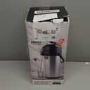 Airpot Coffee Dispenser Thermal with Pump,3L/102 Oz Insulated Stainless Steel Large Airpot Coffee Carafe Lever Action for Hot/Cold Water, Thermal Carafe for Hot Cocoa for Parties (101.4 Ounces)