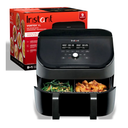 Instant Pot VersaZone 9QT Air Fryer,8-in-1 Functions with EvenCrisp Technology, Crisps,Broils, Bakes,Roasts, Dehydrates,Reheats at Same or Different Temperature, from the Makers of Instant Pot, Black