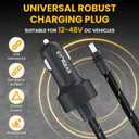 Starlink Mini Cable 12V Power Cable 5M 16.4FT, Braided Wear Resistant Starlink Mini Accessories Cigarette Lighter to DC Cord, 12V to 48V Car Charger Car Adapter(5M)