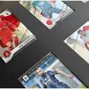 Baseball Display Card Box,6 Graded Sports Trading Card Display Frame,Collectible Card Display Stand,Star Card Display Box,with UV Protection,Suitable for Football,Basketball,Hockey,Black.