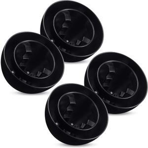 4pack PVC Furnace Flue Pipe Vent Cap for 1.5" 2" 3" Pipe Hemispherical Flue Roof Vent Cap Keep Small Animals Out of Exterior Exhaust Cover (Black)