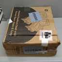 VIVOHOME 35W Padded Heating Stadium Seats with 20000mAh Power Bank, 2 Pack Heated Bleacher Chairs with Back Support, 3 Levels of Heat, Comfortable for Various Sports Events (Black and Gray)