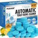 Automatic Toilet Bowl Cleaner Tablets, Blue, Septic Safe Hard Water Stain and Odor Remover, Effervescent Stain & Odor Remover Bathroom，Effervescent Stain Odor Remover Works with Toilets 50 Count