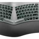 Nulea RT05 Wireless Ergonomic Keyboard, Split Keyboard with Wrist Rest, USB-C Charging, 7-Color Backlight, Natural Typing, Bluetooth and USB Connectivity, Compatible with Windows,Mac