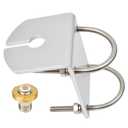 TWAYRDIO Antenna Mount Bracket with 16.4ft RG58 Coaxial Cable (SO239 to PL259) U Bolts for Ham VHF UHF Two Way Radio Antenna for Pole or Mast Mounting