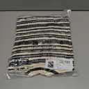 Saodimallsu Womens Striped Cropped Sweaters V Neck Cute Bow Tie Puff Sleeve Loose Knit Trendy Pullover Sweater (Small, Apricot)