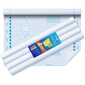 Chell 4 Pack Clear Contact Paper Roll for Books, 17.5in x 5ft Clear Self Adhesive Book Cover Paper Protector