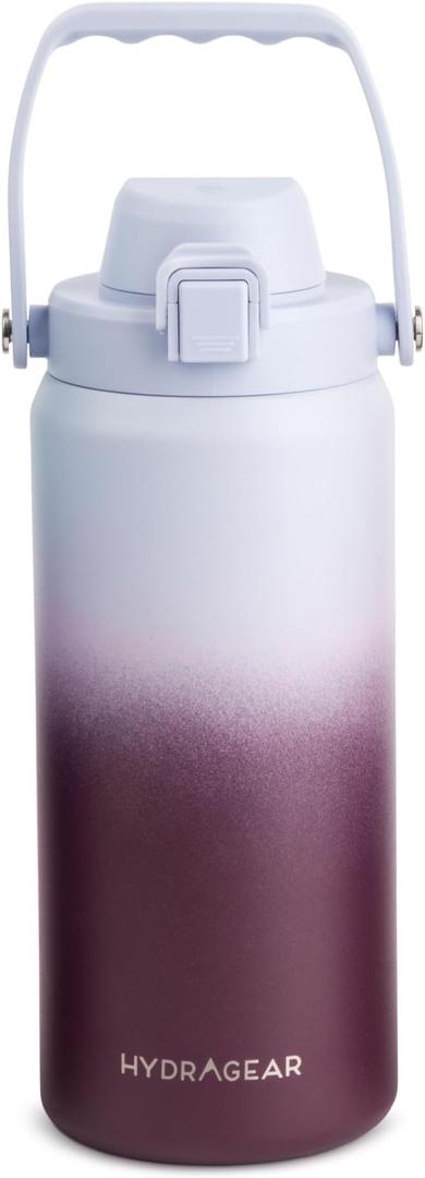 Alpine Insulated Stainless Steel Bottle with Leak-Proof Flip Lid - 40 Oz - Pewter