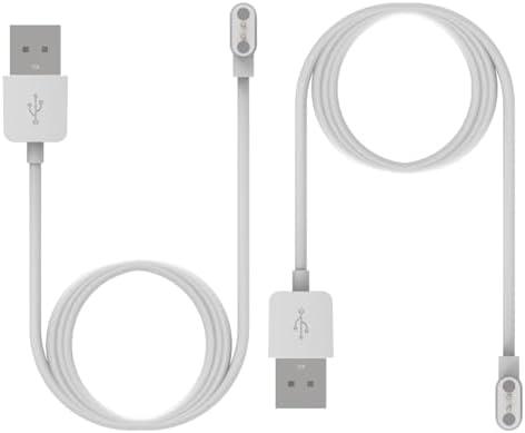 Intended for SOLAWAVE 4-in-1 Red Light Therapy Wand Charging Cable Magnetic Replacement Charging Cord for SOLAWAVE Facial Wand Charger Accessories (White&White)