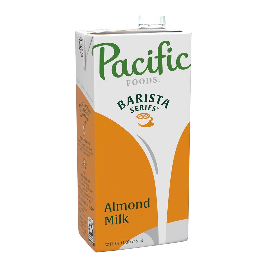 Pacific Foods Barista Series Original Almond Milk, Plant Based Milk, 32 oz Carton (32 Fl Oz (Pack of 1))