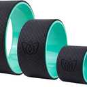 Florensi Yoga Wheel (3-Pack) - Back Stretcher and Back Roller for Back Pain, Yoga Roller for Muscle Relaxation, Pain Relief, Cracking and Popping