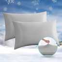 Cooling Pillow Cases, 2 Pack Arc-Chill Q-max 0.5 Cool King Size Summer Pillow