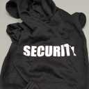 Security Dog Hoodie Dog Sweaters for Large Dogs Soft Brushed Fleece Clothes Hoodie Sweatshirt with Pocket(L)