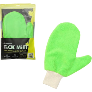 TiCK MiTT Green Protective Glove for Tick Removal from Pets & Humans - Easy, Gentle, Chemical-Free Tick Handling - Portable & Durable for Outdoor Adventures