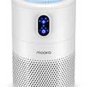 MOOKA Air Purifiers for Home Large Room up to 1076ft, H13 True HEPA Air Filter Cleaner, Odor Eliminator, Remove Smoke Dust Pollen Pet Dander, Night Light, B-D02L White