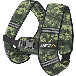 APEXUP Weighted Vest Men Women, Weight Vest for Women Workout Equipment for Strength Training Running (10lbs, Green Digi Camo)