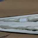 3D Faux Stone Wall Panels, 4-Pack Thicker PU, White Finish, 47.24"L x 23.62"W