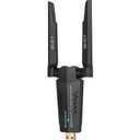 BrosTrend BE6500 USB WiFi 7 Adapter, Tri-Band Long Range USB WiFi Adapter for Desktop PC Laptop, Wireless Dongle 6GHz + 5GHz + 2.4G, Ultra-Low Latency Wi-Fi Antenna PC Gaming for Windows 11/10, 4K-QAM