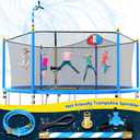 Vantic Trampoline Sprinkler, Net Friendly Water Sprinkler for Kids, 360 Rotating Sprinkler for Trampoline, 5 Minutes Quick Setup Trampoline Accessories (Blue)