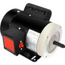 3/4HP Electric Motor 1725RPM General Purpose Single Phase Motor 115V/230V 56C Frame 5/8" Shaft Diameter Rolled Steel Shell 60HZ TEFC