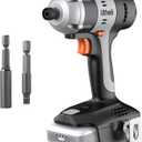 Litheli 20V Cordless Impact Driver, 1593 in-lbs Max Torque, 1/4 in. Hex Power Drill/Driver with Battery