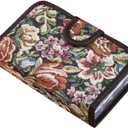 Easy Comforts 14 Day Pill Holder, Travel Case Medication Reminder Pill Box with Detachable Compartments, Tapestry