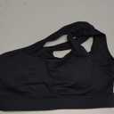 Support One Shoulder Cut Out Sports Bra, Size M