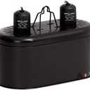 REPTI ZOO Dual Reptile Light Fixture for Reptile Dome UVB Lamp Fixture Dual Reptile Reflector Dome Lamp Cap Combo Integration Design Heat Lighting