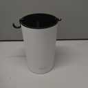 OOU Universal Knife Block Holder - Round Kitchen Knife Storage Unique Slot Design to Protect Blades, Space Saver Knife Organizer Detachable for Easy Cleaning, White