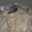 2-Piece Long Floral Glitter Lace Dress W/Beaded Neckline & Matte Chiffon Flyaway 3/4 Sleeve Jacket (8, Champagne)