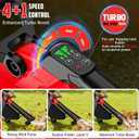 3-in-1 Leaf Vacuum Cordless with Bag Compatible for Milwaukee 18V Battery, Electric Leaf Blower with Vacuum & Mulcher with 40L Bag, Leaf Blowers for Lawn Care, Turbo Mode (No Battery)