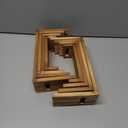 8 Pcs Wood Risers Display Stands, 2 Set Wooden Risers for Table Display, 4 Tier Rectangular Riser Display Stand Wooden for Cupcake, Desserts, Perfume, Collections, Jewelry Showcase